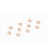 ARANDELA ALU 3x5x0.5MM - NARANJA (10)