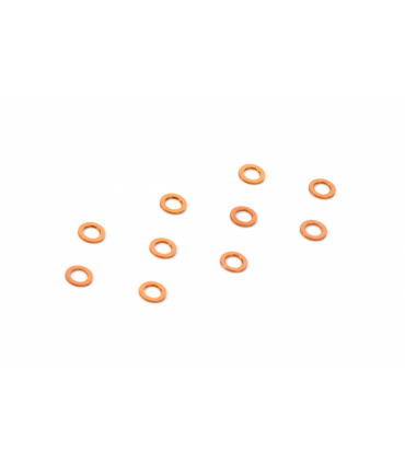 ARANDELA ALU 3x5x0.5MM - NARANJA (10)