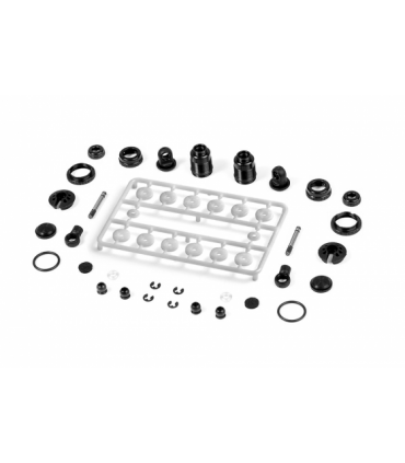 SET AMORTIGUADORES TOURING 1/10 ALU - NEGRO (2)