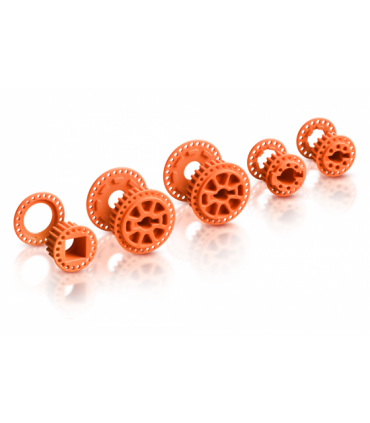 LOW FRICTION COMPOSITE BELT PULLEY SET - GRAPHITE