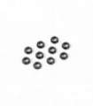 ARANDELA CÓNICA DE ALUMINIO 3X6X2MM - NEGRO (10)
