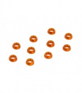 ARANDELA CONICA DE ALUMINIO 3X6X2.0MM - NARANJA (10)