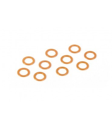 ARANDELA ALU 5.3x7.8x0.5MM - NARANJA (10)