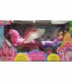 PRINCESA CON CARROZA Y UNICORNIO