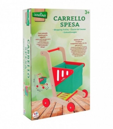 WOODEN CARRITO COMPRA MADERA