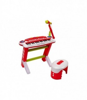 PIANO MUSICAL CON BANCA Y MICROFONO