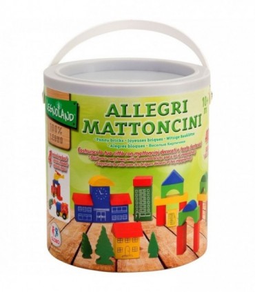 WOODEN BLOQUES MADERA CIUDAD INFANTIL