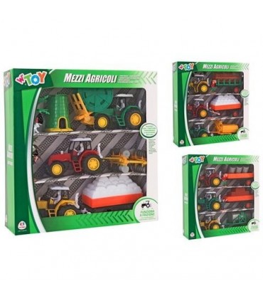 TRACTOR Y ACCESORIOS A FRICCION 3PCS