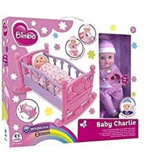 MUÑECA 33CM CON CUNA BABY CHARLIE