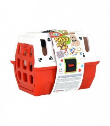 MALETIN PLASTICO CON PERRO Y ACCESORIOS