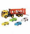 CAMION CON REMOLQUE Y COCHES