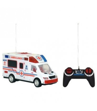 AMBULANCIA RC LUCES Y SONIDO A PILAS