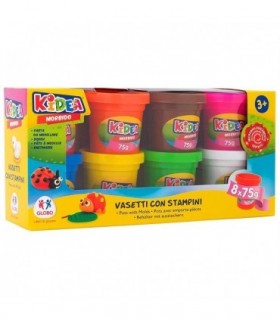 8 BOTES MORBIDO TIPO PLASTILINA 8X75GRS