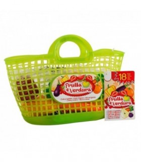 CESTA CON VEGETALES 18PCS