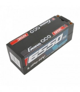 GENS ACE 6550 mAh 15.2V HV 120C 4S1P HC WITH 5.0mm BANANA BULLET-B-120C-6550-4S1P-HC-50-HV