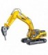 EXCAVADORA CON MARTILLO HUINA 1711 1/50 ESTATICA