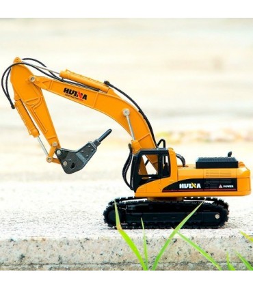 EXCAVADORA CON MARTILLO HUINA 1711 1/50 ESTATICA