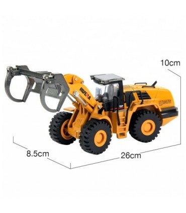 BULLDOZER CON PINZA HUINA 1716 1/50 ESTATICA