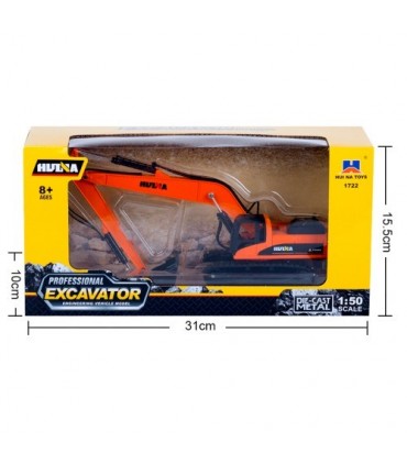 EXCAVADORA HUINA 1722 1/50 ESTATICA