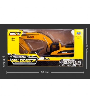 EXCAVADORA CON MARTILLO HUINA 1911 1/40 ESTATICA