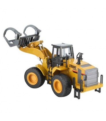 BULLDOZER CON PINZA  HUINA 1914 1/40 ESTATICA
