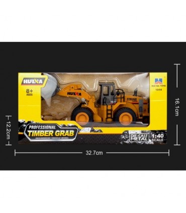 BULLDOZER CON PINZA  HUINA 1914 1/40 ESTATICA