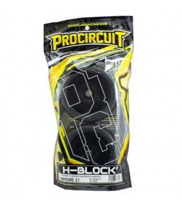H-BLOCK v2 BUGGY C3 (MEDIUM) EN LLANTA NEGRA CON PEGATINAS (2pcs.)