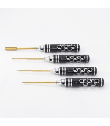 KIT HERRAMIENTAS HEXAGONALES 0.05´´/1.3/1.5MM.  4.0MM (4u)