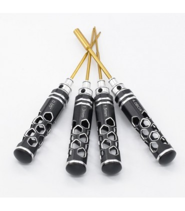 KIT HERRAMIENTAS HEXAGONALES 0.05´´/1.3/1.5MM.  4.0MM (4u)