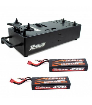 COMBO CAJA ARRANCADORA UNIVERSAL RC PARTS CON 2 BATERIAS 7.4V 4500mAh 60C ULTIMATE RACING.