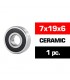 7x19x6 ROD.CERAMICO "HS" TAPAS PLASTICO DEL. MOTOR (UR. NOVA. OS) (1u.)