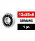 ROD.CERAMICO 13x25x6 "3S" TRASERO MOTOR (UR) (1u.)