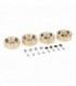 TAPA PORTICOS BRONCE 6MM AXIAL SCX24 (4u)