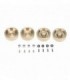 TAPA PORTICOS BRONCE 6MM AXIAL SCX24 (4u)