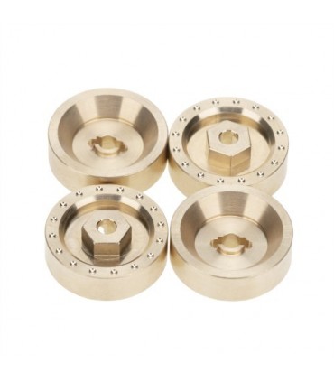 TAPA PORTICOS BRONCE 6MM AXIAL SCX24 (4u)