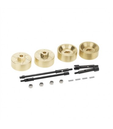 TAPA PORTICOS BRONCE + EJES  AXIAL SCX24 6mm (4u)