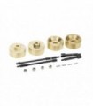 TAPA PORTICOS BRONCE + EJES  AXIAL SCX24 6mm (4u)
