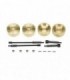 TAPA PORTICOS BRONCE + EJES  AXIAL SCX24 6mm (4u)
