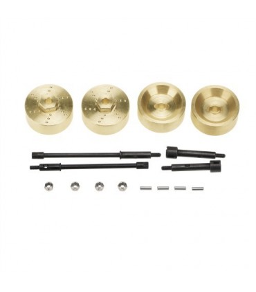 TAPA PORTICOS BRONCE + EJES  AXIAL SCX24 6mm (4u)