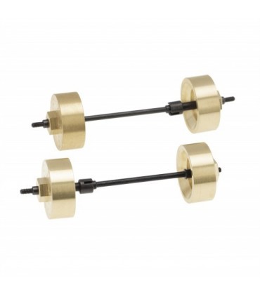 TAPA PORTICOS BRONCE + EJES  AXIAL SCX24 6mm (4u)