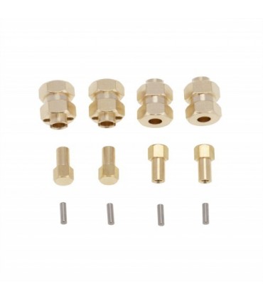 ADAPTADOR LLANTA BRONCE AXIAL SCX24 4MM (4u)