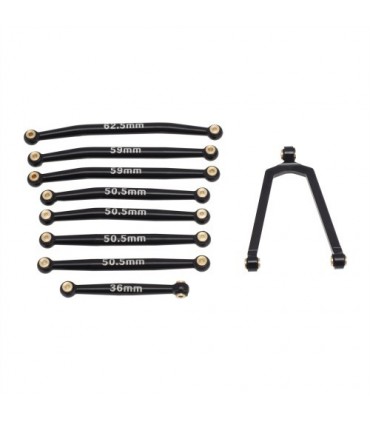 KIT TIRANTES TABICAS ALUMINIO AXIAL SCX24 B-17. C10. JEEP