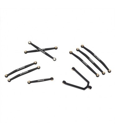 KIT TIRANTES TABICAS ALUMINIO AXIAL SCX24 B-17. C10. JEEP