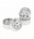 LLANTAS CNC AXIAL SCX24 ALUMINIO STARFISH-PRO BEADLOCK BLANCO (4u)