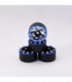 LLANTAS CNC AXIAL SCX24 TORNILLOS ALUMINIO-BEADLOCK AZUL (4u)
