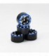 LLANTAS CNC AXIAL SCX24 TORNILLOS ALUMINIO-BEADLOCK AZUL (4u)
