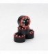 LLANTAS CNC AXIAL SCX24 TORNILLOS ALUMINIO-BEADLOCK ROJO (4u)