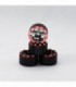 LLANTAS CNC AXIAL SCX24 TORNILLOS ALUMINIO-BEADLOCK ROJO (4u)