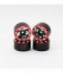 LLANTAS CNC AXIAL SCX24 TORNILLOS ALUMINIO-BEADLOCK ROJO (4u)