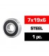 7x19x6 ROD.ACERO "HS" TAPAS GOMA DEL. MOTOR (UR. NOVA.OS) (1u.)